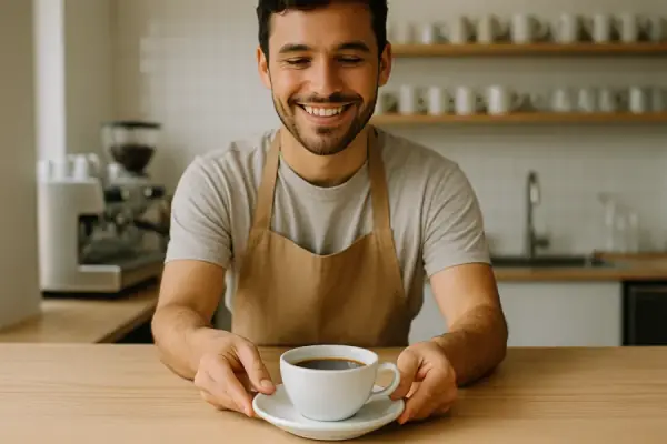 A Facebook post for coffee shops written by Sociro