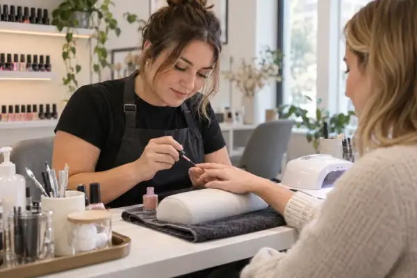 A Facebook post for nail salons written by Sociro