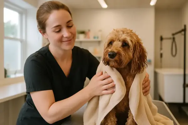 A Facebook post for pet groomers written by Sociro