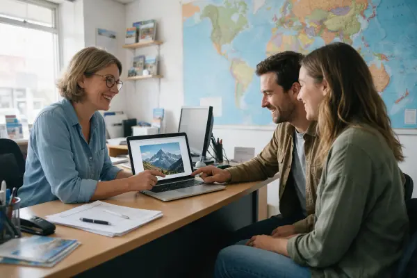 A Facebook post for travel agencies written by Sociro